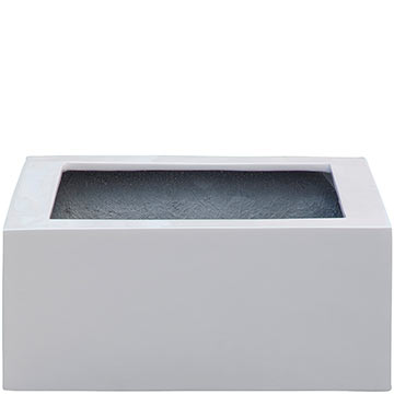 Кашпо Pottery Pots Block Low glossy white Кашпо Pottery Pots Block Low glossy white