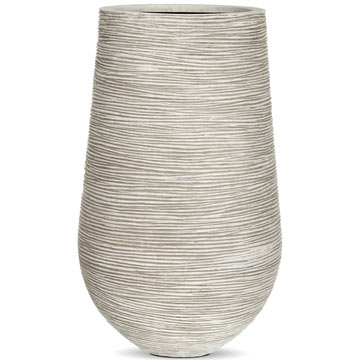 Кашпо Capi Nature Vase palm Rib бежевое Кашпо Capi Nature Vase palm Rib бежевое