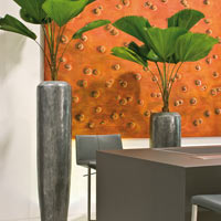 Кашпо Loft Vase Aluminium в интерьере