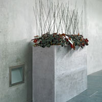 Кашпо Fleur Ami Polystone Divider Grey в интерьере