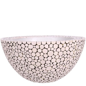 Кашпо Trendy Wood Bowl белое