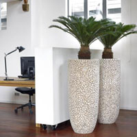 Кашпо Wood Vase в интерьере