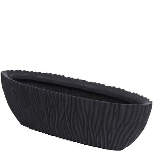 Кашпо River Oval Black 30*30*100 см.