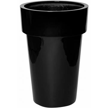 Кашпо Pottery Pots JAN Nice glossy black Кашпо Pottery Pots JAN Nice glossy black