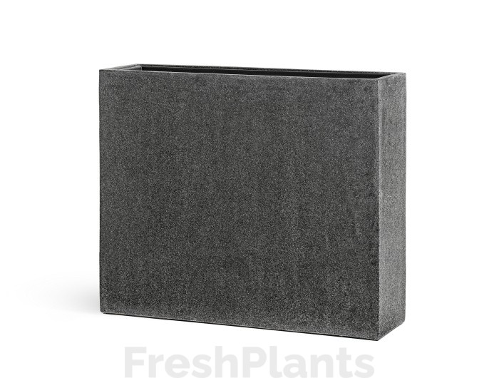 Кашпо TREEZ Effectory - Stone - Высокий Дивайдер - Тёмно-серый камень 41.33-01-23-095-GR-92/75