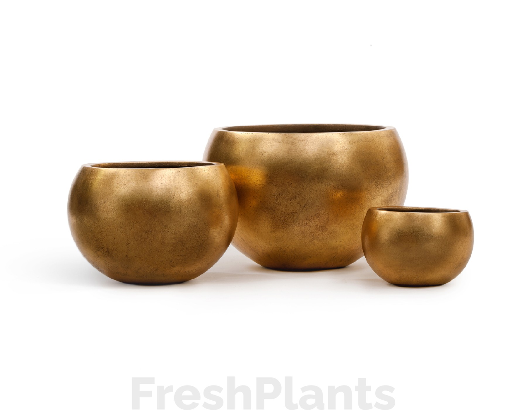 Кашпо TREEZ Effectory - Metal - Полусфера - Сусальное золото 41.3318-04-016-GLD-22, 41.3318-04-016-GLD-32, 41.3318-04-016-GLD-43, 41.3318-04-016-GLD-57