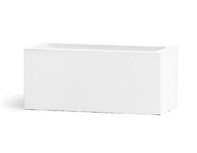 Кашпо TREEZ ERGO - Just - Узкий низкий прямоугольник - Белый камень 41.1020-0031-WH-60 2