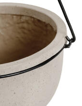 Кашпо TREEZ Effectory - Beton - Полусфера подвесная - Белый песок 41.33-02-22-076-BE-21, 41.33-02-22-076-BE-26 1