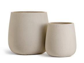 Кашпо TREEZ Effectory - Beton - Design-Чаша - Белый песок 41.33-02-24-119-BE-32, 41.33-02-24-119-BE-49