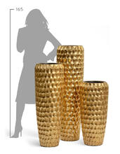 Кашпо TREEZ Effectory - Metal - Высокий конус Design Cells - Сусальное золото 41.33-07-22-080-GLD-097, 41.33-07-22-080-GLD-117 3