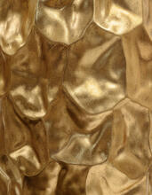 Кашпо TREEZ Effectory - Metal - Высокий округлый конус Design Crumple - Сусальное золото 41.33-07-22-081-GLD-075, 41.33-07-22-081-GLD-090 1