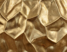 Кашпо TREEZ Effectory - Metal - Плоская сфера Design Crumple - Сусальное золото 41.33-07-22-084-GLD-58/28 1