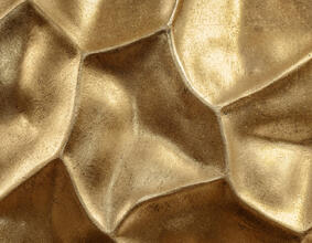 Кашпо TREEZ Effectory - Metal - Плоская сфера Design Crumple - Сусальное золото 41.33-07-22-084-GLD-58/28 2