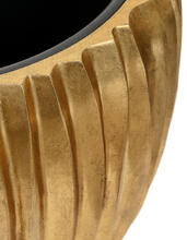 Кашпо TREEZ Effectory - Metal - Чаша Design Wave - Сусальное золото 41.33-07-22-085-GLD-38, 41.33-07-22-085-GLD-54 2