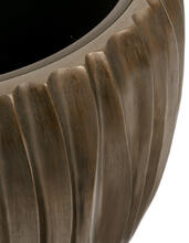 Кашпо TREEZ Effectory - Metal - Чаша Design Wave - Чернёная бронза 41.33-07-22-085-GRP-38, 41.33-07-22-085-GRP-54 2