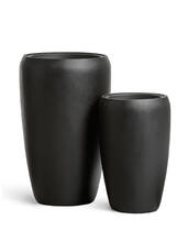 Кашпо TREEZ Effectory - Black Stone - Высокий округлый конус - Антрацит 41.33-12-22-091-BLCK-51, 41.33-12-22-091-BLCK-68