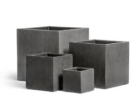 Кашпо TREEZ Effectory - Beton - Куб - Тёмно-серый бетон 41.3317-02-005-GR-20, 41.3317-02-005-GR-30, 41.3317-02-005-GR/XL-30, 41.3317-02-005-GR-40, 41.3317-02-005-GR-50, 41.3317-02-005-GR-60 6