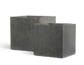 Кашпо TREEZ Effectory - Beton - Куб - Тёмно-серый бетон 41.3317-02-005-GR-20, 41.3317-02-005-GR-30, 41.3317-02-005-GR/XL-30, 41.3317-02-005-GR-40, 41.3317-02-005-GR-50, 41.3317-02-005-GR-60 9