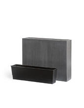 Кашпо TREEZ Effectory - Beton - Высокий Дивайдер - Тёмно-серый бетон 41.3317-02-009-GR-92/75 2