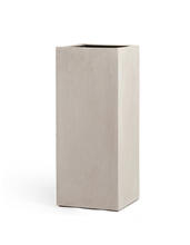 Кашпо TREEZ Effectory - Beton - Высокий куб - Белый песок 41.3317-02-010-BE-60, 41.3317-02-010-BE-75, 41.3317-02-010-BE-97 2