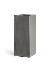 Кашпо TREEZ Effectory - Beton - Высокий куб - Тёмно-серый бетон 41.3317-02-010-GR-60, 41.3317-02-010-GR-75, 41.3317-02-010-GR-97 2