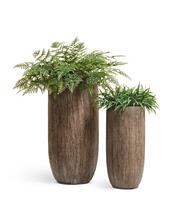Кашпо TREEZ Effectory - Wood - Высокий округлый конус - Светлый дуб 41.3317-03-011-WB-65, 41.3317-03-011-WB-80 4