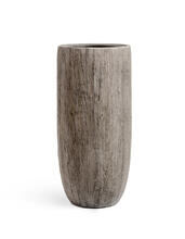 Кашпо TREEZ Effectory - Wood - Высокий округлый конус - Белёный дуб 41.3317-03-011-WGR-80 2