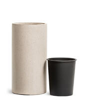 Кашпо TREEZ Effectory - Beton - Высокий цилиндр - Белый песок 41.3320-02-029-BE-60, 41.3320-02-029-BE-80 3