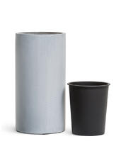 Кашпо TREEZ Effectory - Beton - Высокий цилиндр - Серый ледник 41.3320-02-029-LG-60, 41.3320-02-029-LG-80 3