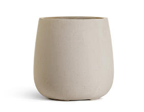 Кашпо TREEZ Effectory - Beton - Design-Чаша - Белый песок 41.3321-02-072-BE-34 2